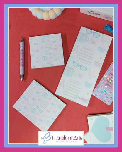 Dreamy Notes Kit – Set de Papelería Personalizada – Libreta, Notas, Bolígrafo y Separador