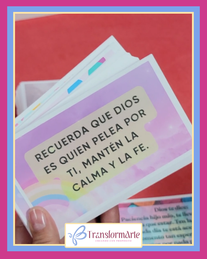 Mensajes Cristianos y Positivos - Set de 100 Tarjetas Surtidas – Español - Tamaño 5"x3"
