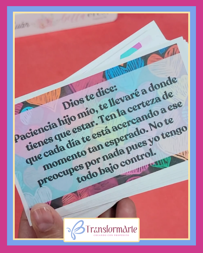 Mensajes Cristianos y Positivos - Set de 100 Tarjetas Surtidas – Español - Tamaño 5"x3"
