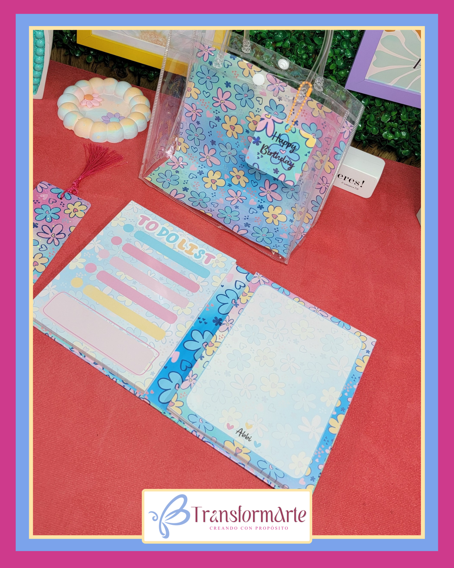 Floral Dreams 💜 – Set de Papelería Personalizado