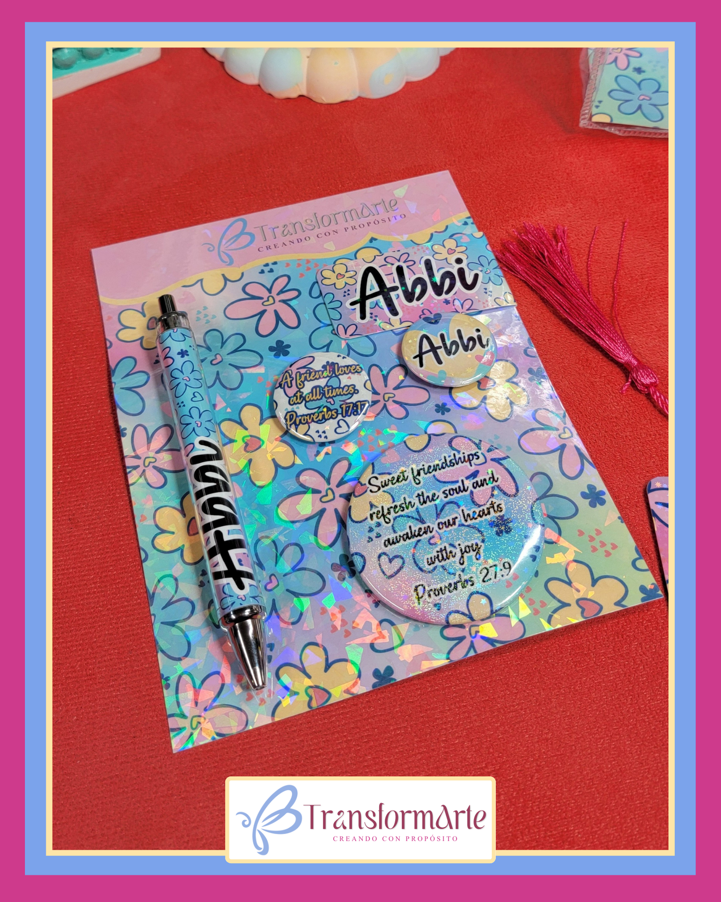 Floral Dreams 💜 – Set de Papelería Personalizado