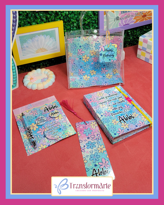 Floral Dreams 💜 – Set de Papelería Personalizado