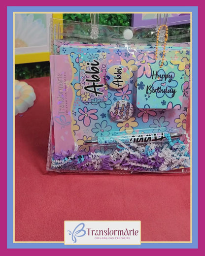 Floral Dreams 💜 – Set de Papelería Personalizado