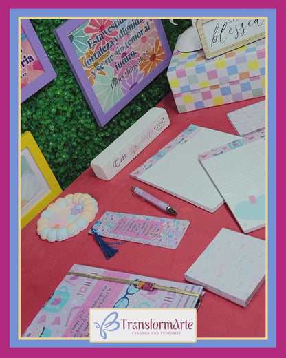 Dreamy Notes Kit – Set de Papelería Personalizada – Libreta, Notas, Bolígrafo y Separador