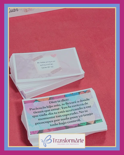 Mensajes Cristianos y Positivos - Set de 100 Tarjetas Surtidas – Español - Tamaño 5"x3"